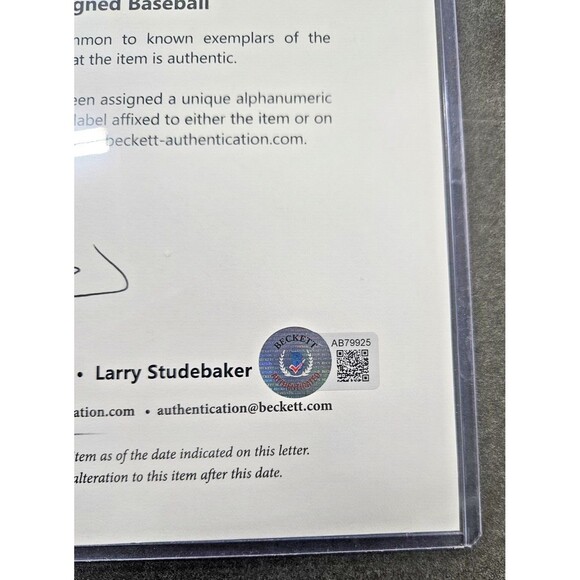 George Foster, Tony Oliva, Brooks Robinson, George Thomas -Signed Baseball - BAS - Picture 10 of 10